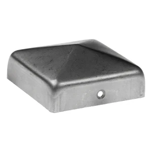 Daszek kopertowy stalowy ocynkowany na słupek ogrodzeniowy 160×160 mm