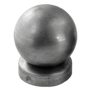 Daszek ogrodzeniowy stalowy na słupek fi 42 mm z kulą ozdobną fi 60 mm