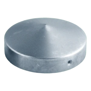 Daszek ogrodzeniowy stalowy ocynkowany na słupek okrągły Fi 48 mm