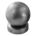 Daszek ogrodzeniowy stalowy na słupek Fi 48 mm z kulą ozdobną Fi 60 mm 001-591 (1)