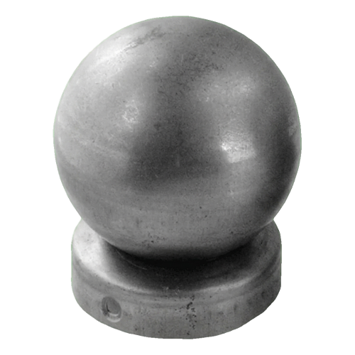 Daszek ogrodzeniowy stalowy na słupek Fi 48 mm z kulą ozdobną Fi 60 mm 001-591 (1)