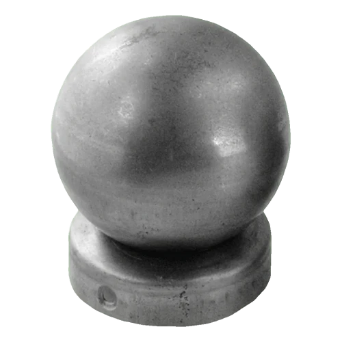 Daszek ogrodzeniowy stalowy na słupek Fi 48 mm z kulą ozdobną Fi 60 mm 001-591 (1)