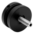 Uchwyt punktowy do szkła 8-17,52 mm fi 50/8/M10x50 AISI 304 system płaski czarny 000-505 (2)