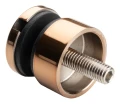 Uchwyt punktowy do szkła 6-12 mm fi 30/13/M8x40 AISI 304 system płaski miedziany 000-481 (2)