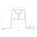 Mostek trapezowy 33cm H-60 z EPDM do dachów z blachy trapezowej PV-02-02 (2)