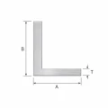 Kątownik aluminiowy nierównoramienny 80×40×2 mm – profil L, długość 2000 mm 001-712 (2)