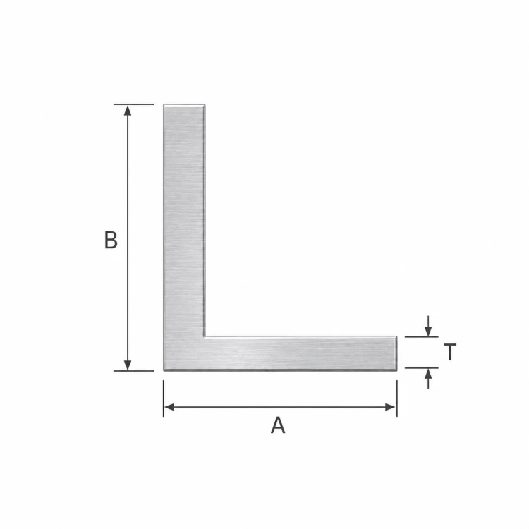 Kątownik aluminiowy nierównoramienny 80×40×2 mm – profil L, długość 2000 mm 001-712 (2)