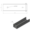 Ceownik łącznik uchwyt do podmurówki 300x55 ocynk GPV-700-49 (3)