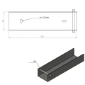 Ceownik łącznik uchwyt do podmurówki 300x50 ocynk GPV-700-54 (3)