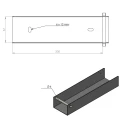 Ceownik łącznik uchwyt do podmurówki 200x55 ocynk GPV-700-24 (3)