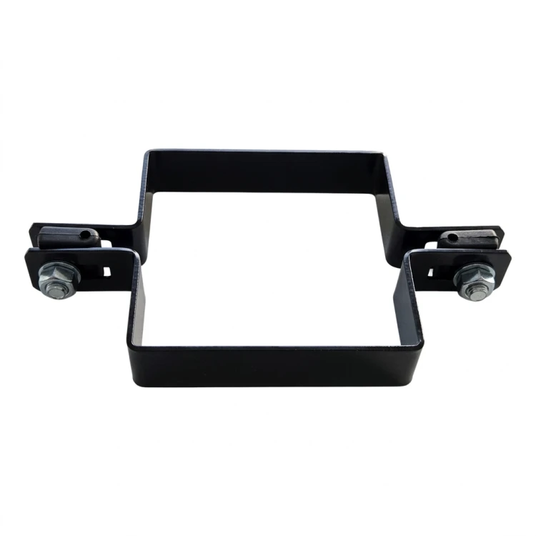 Obejma pośrednia do paneli ogrodzeniowych 100×100 mm czarna 000-778 (2)