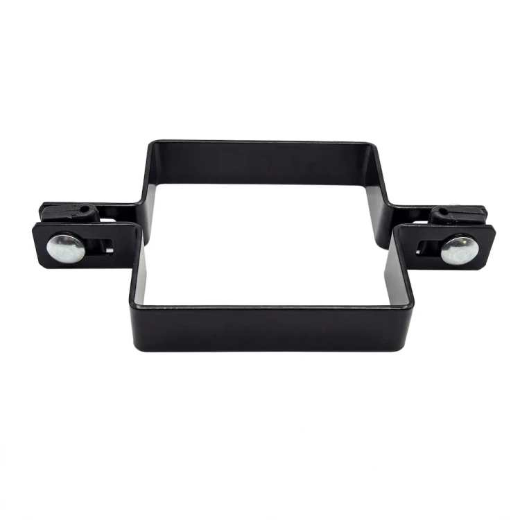 Obejma pośrednia do paneli ogrodzeniowych 100×100 mm czarna 000-778 (3)