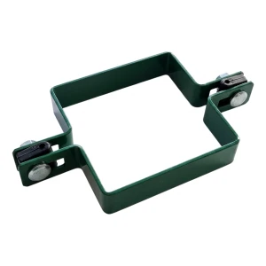 Obejma pośrednia do paneli ogrodzeniowych 100x100 mm zielona