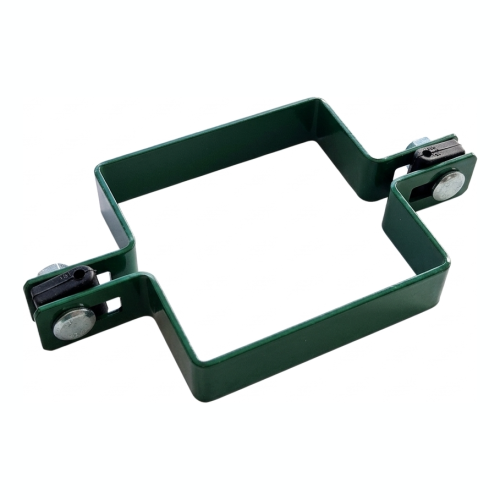 Obejma pośrednia do paneli ogrodzeniowych 100x100 mm zielona 000-779 (1)
