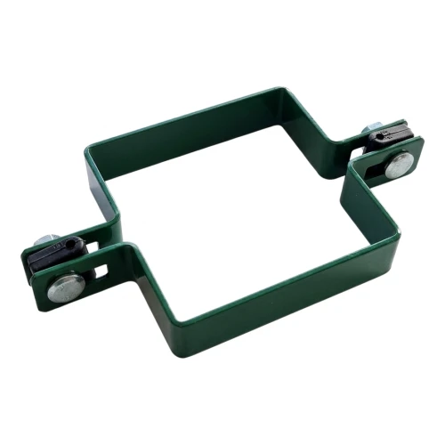 Obejma pośrednia do paneli ogrodzeniowych 100x100 mm zielona 000-779 (1)