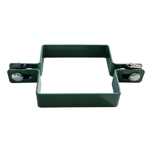 Obejma pośrednia do paneli ogrodzeniowych 100x100 mm zielona 000-779 (2)