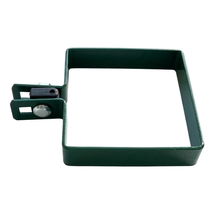 Obejma końcowa do paneli ogrodzeniowych 100×100 mm zielona 000-783 (3)