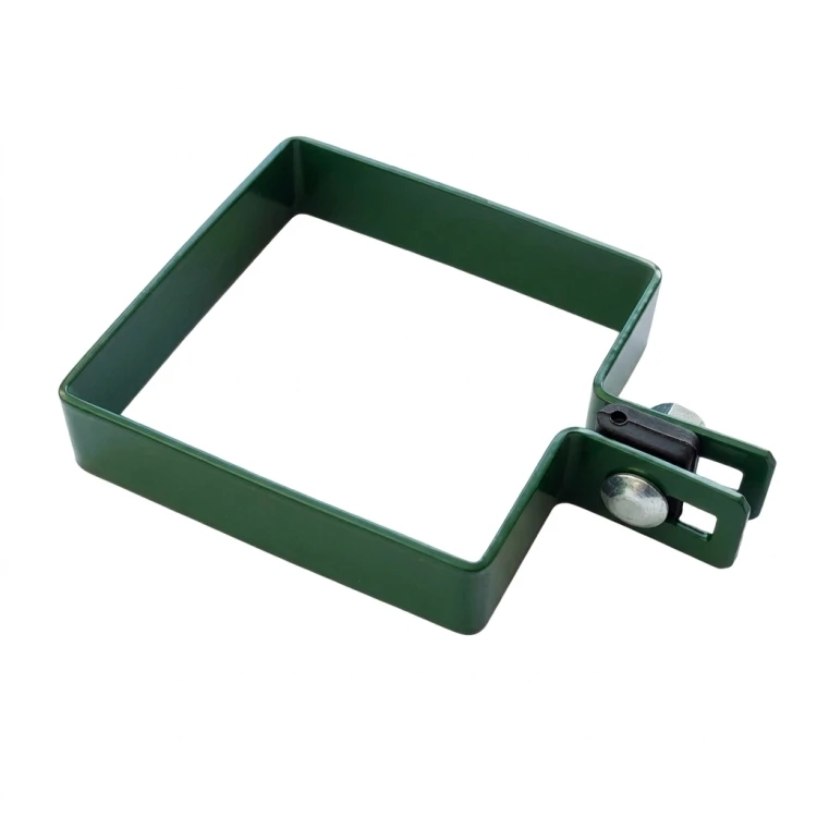 Obejma końcowa do paneli ogrodzeniowych 100×100 mm zielona 000-783 (4)