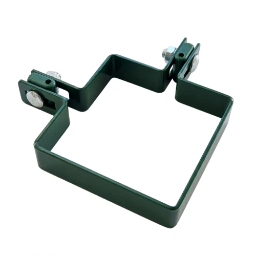 Obejma narożna do paneli ogrodzeniowych 100x100 mm zielona 000-775 (1)