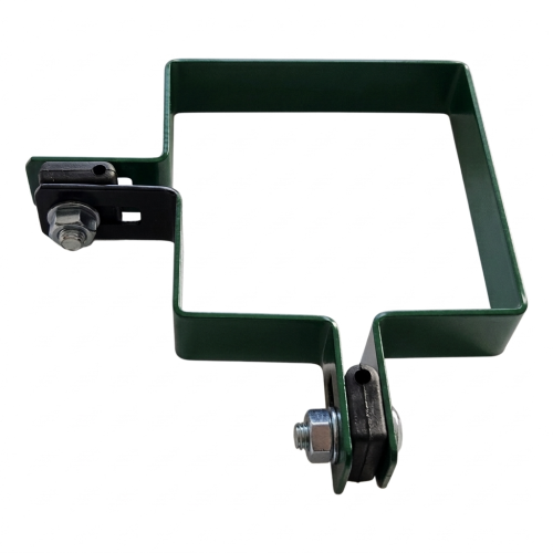 Obejma narożna do paneli ogrodzeniowych 100x100 mm zielona 000-775 (2)