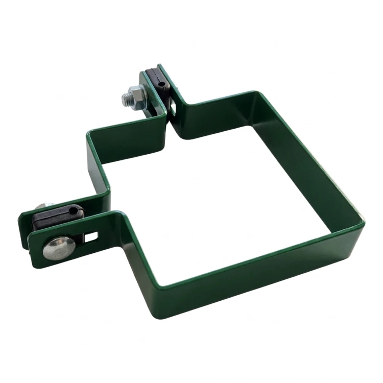 Obejma narożna do paneli ogrodzeniowych 100x100 mm zielona 000-775 (3)
