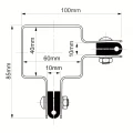 Obejma do ogrodzeniowych paneli narożna 60x40 zieleń GPV-700-08 (3)