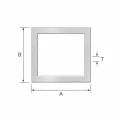 Rura aluminiowa prostokątna 25×100×2 mm – profil zamknięty EN AW-6060, L=2000 mm 001-855 (2)