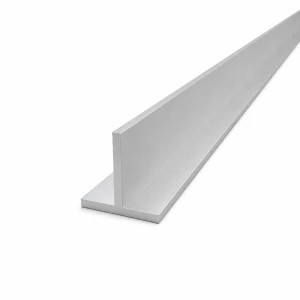 Teownik aluminiowy 40×40×4 mm profil T EN AW-6060, długość 2000 mm
