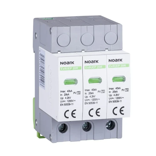 Ogranicznik Przepięć, Typ II, 1200V DC, 3 Moduły Szer., Dla Nieuziemionych Systemów PV PV-200-108022
