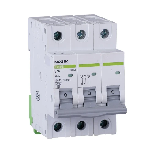 Wyłącznik nadprądowy 6 kA, ch-ka B, 16 A, 3-biegunowy PV-200-100053