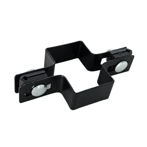 Obejma do paneli ogrodzeniowych pośrednia 60x40 czarna GPV-700-02 (1)