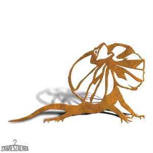 Zawieszalnia – dekoracja ogrodowa Agama XL ze stali corten 75×45 cm