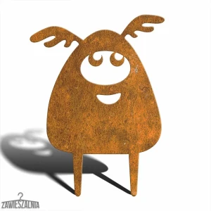 Zawieszalnia – ozdoba ogrodowa Potworny Potwór Apollo M 29×39 cm, stal Corten