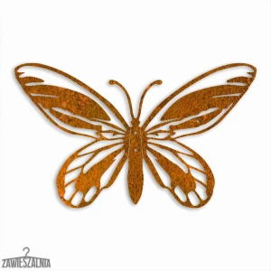 Zawieszalnia – dekoracja ścienna 3D Motyl Goliat L 44 cm ze stali corten