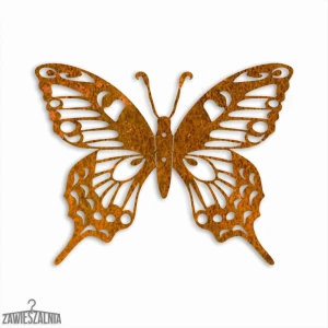 Zawieszalnia – dekoracja ścienna 3D Motyl Rusałka M 30 cm stal corten