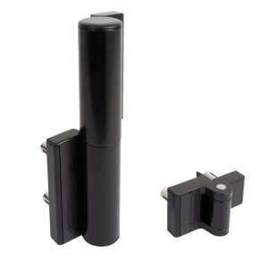 Locinox PUMA – samozamykacz hydrauliczny i zawias 180° do furtek czarny RAL 9005