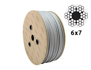 Lina stalowa ocynkowana Ø3,0 mm 6×7 z rdzeniem włóknowym – sprzedaż na metry