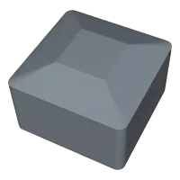 Zaślepka szara do profili montażowych PV 40x40 mm – typ 1 LLDPE