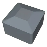Zaślepka szara LLDPE do profilu montażowego PV 40×40 mm – typ 1