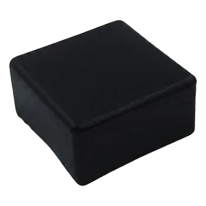 Zaślepka płaska czarna do profilu montażowego PV 40×40 mm – typ 3 LLDPE