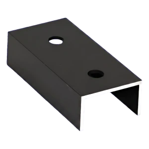 Łącznik profilu montażowego PV aluminiowy anodowany czarny 100 mm