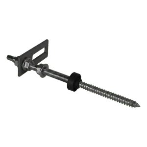 Śruba dwugwintowa M10×200 z adapterem 80×30 mm do montażu PV