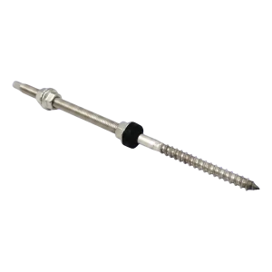 Śruba dwugwintowa M12×300 mm stal nierdzewna A2 – mocowanie PV do krokwi