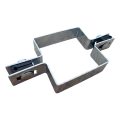 Obejma panelowa ogrodzeniowa kwadratowa pośrednia 100×100 mm ocynkowana 001-617 (1)