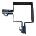 Obejma ogrodzeniowa narożna 80×80 mm grafit RAL 7016 – kompletny zestaw montażowy 001-615 (3)