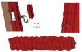 Vario Hak Dachowy Klasa 5-6-5 - 3x Regulowany Stal Nierdzewna 1.4016 - 120 mm - Wzmocniony PV-08-34 (2)