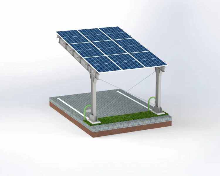 Wiata Samochodowe PV L 5,7m x 3,3m GPV-101-06 (3)