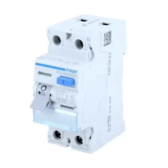 Hager Wyłącznik Różnicowoprądowy 1P+N 25A 30mA typ AC GPV-401-30
