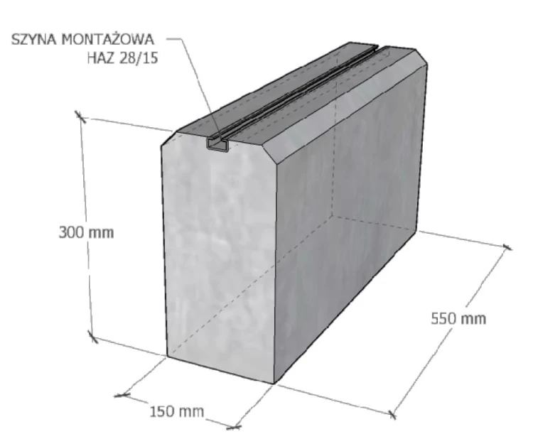 Podstawa Balastowa Pompy Ciepła PP550 - 2 Szt. GPV-600-05 (2)