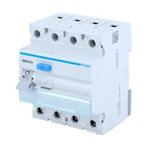Hager Wyłącznik Różnicowoprądowy 40A 4P 30mA Typ AC GPV-401-36